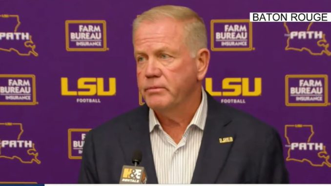 Brian Kelly Talks Hogs Win and Aggies Preview