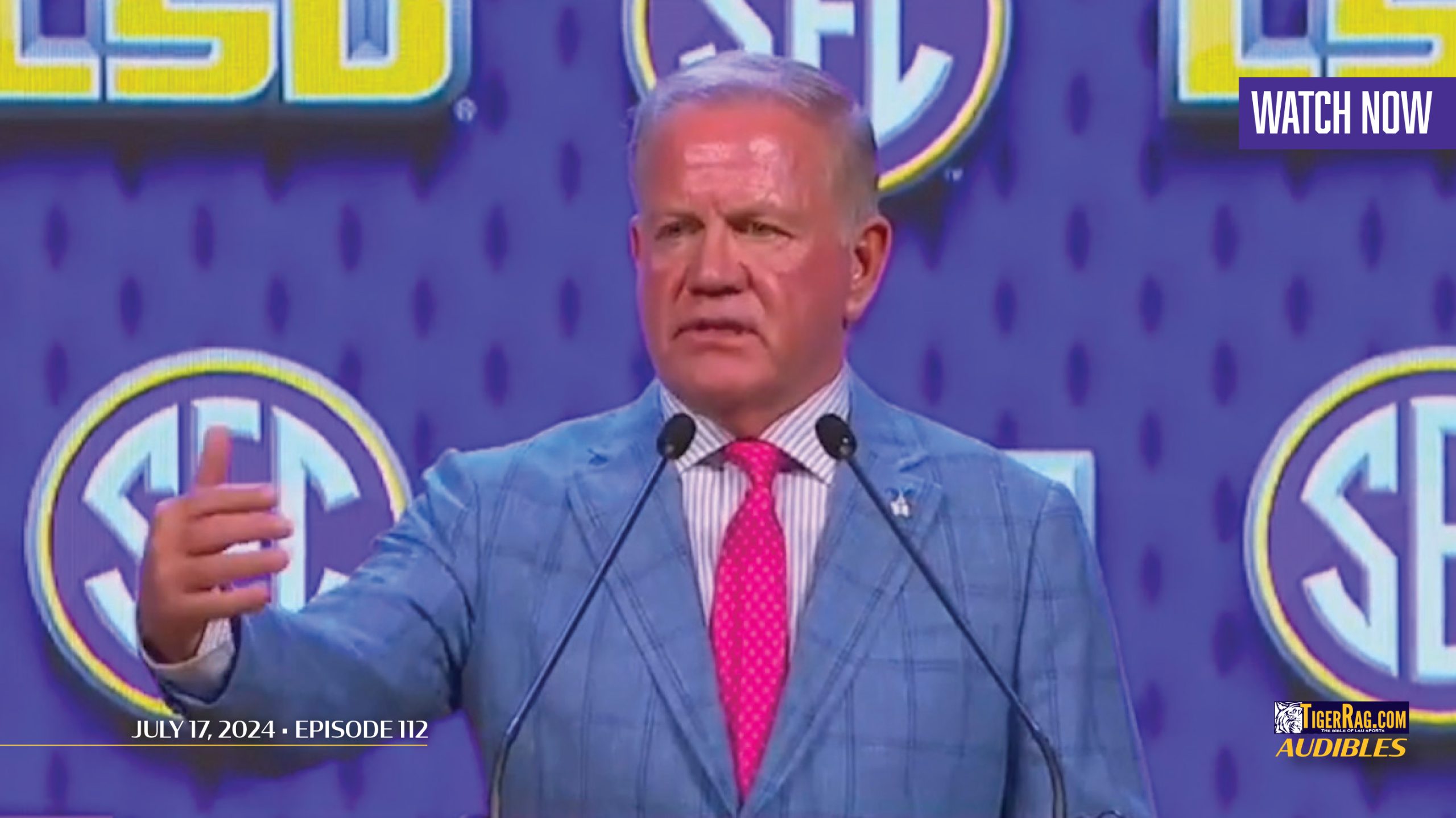 WATCH: LSU Coach Brian Kelly, Garrett Nussmeier, Harold Perkins And ...