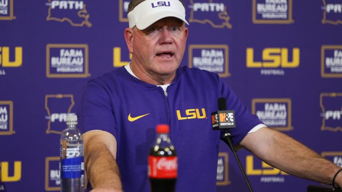 LSU Football Spring Practice: Coach Brian Kelly Media Press Conference ...