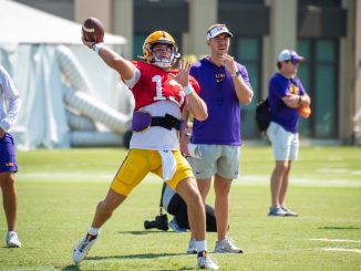 Garrett Nussmeier, LSU's starting quarterback