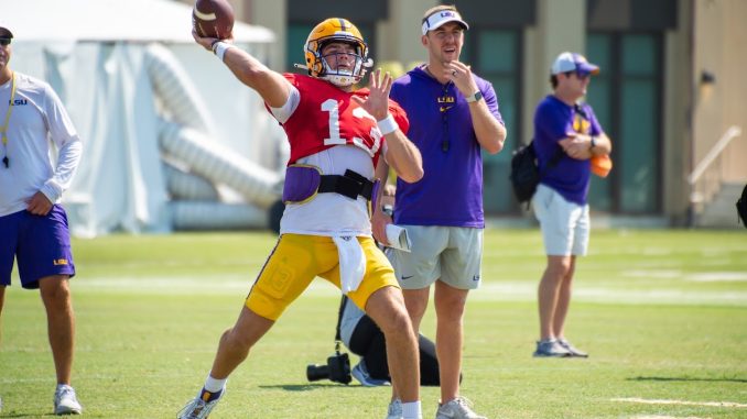 Garrett Nussmeier, LSU's starting quarterback