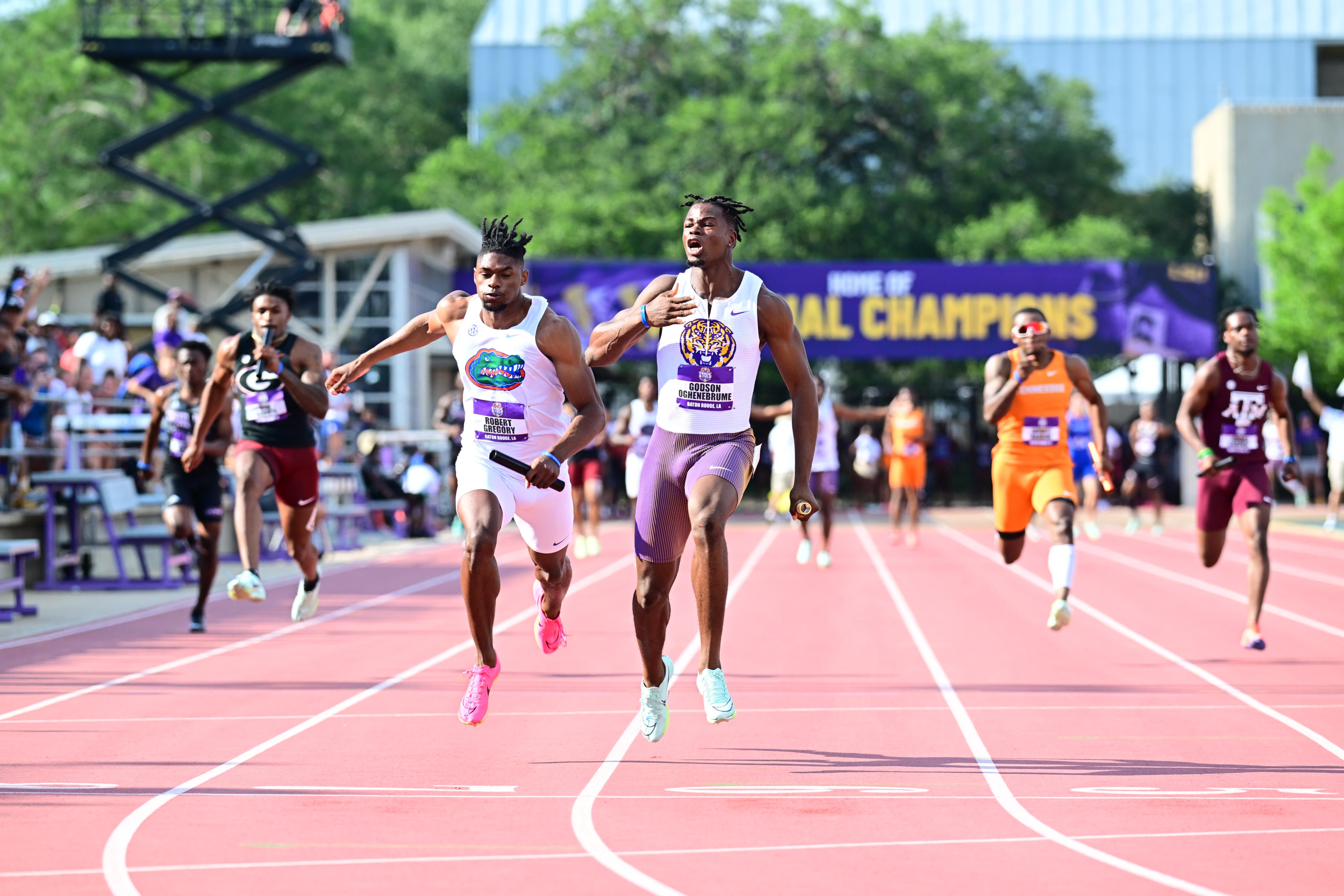 Speed to burn Led by wins from 4×1 relay, Oghenebrume, Tigers finish