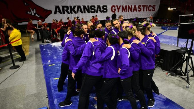 LSU Gymnastics loses at Arkansas