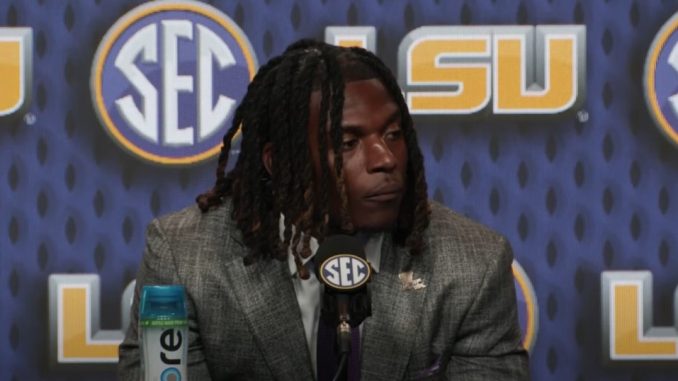 FULL VIDEO: LSU linebacker Harold Perkins at SEC Football Media Days ...