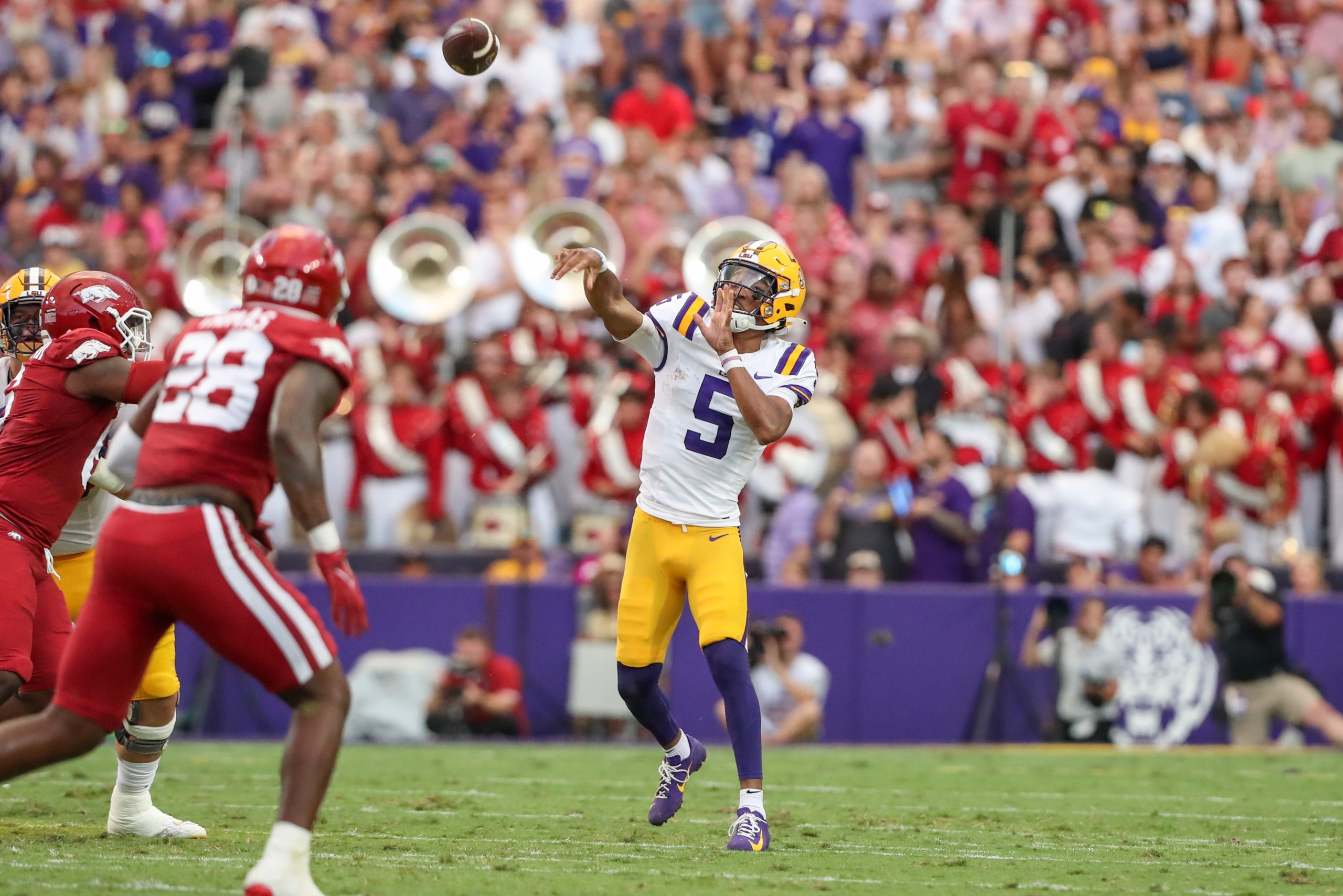 Full Video: LSU quarterback Jayden Daniels is on fire this season but he  says he's taking it one game at a time