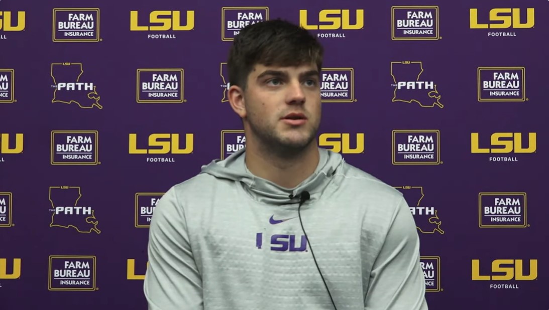 Watch Lsu Qb Garrett Nussmeier Talks To Media Texas Am Game Week