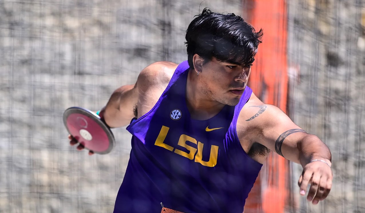 LSU Track & Field Claudio Romero Wins Discus With NationLeading Toss