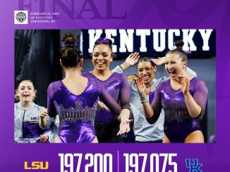 LSU Gymnastics Defeats Kentucky