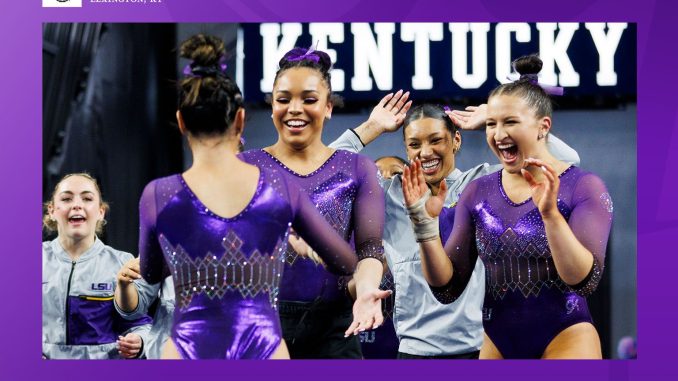 LSU Gymnastics Defeats Kentucky