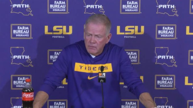 LSU coach Brian Kelly