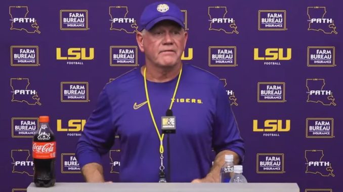 LSU football coach Brian Kelly