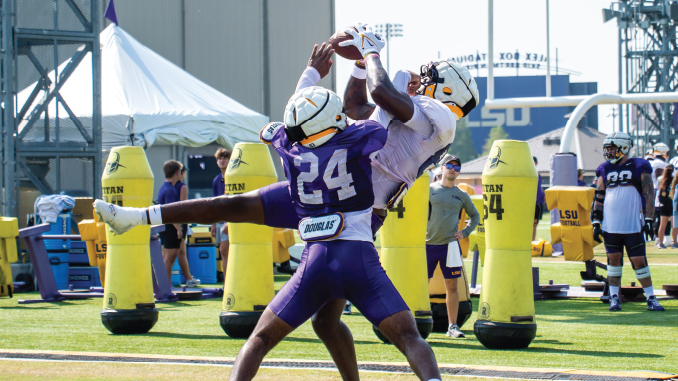 Moving Days at LSU preseason camp has begun.