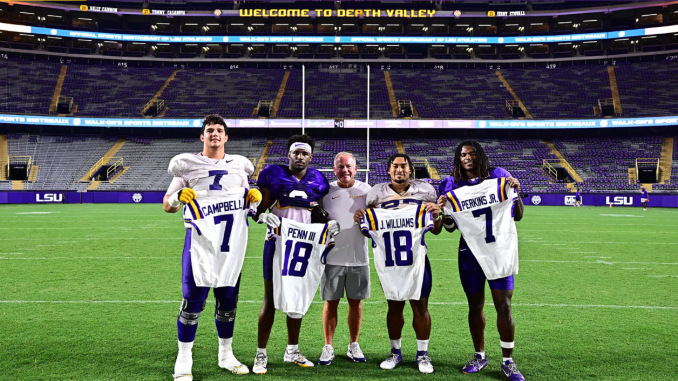 LSU football jersey numbers 18 and 7 awarded Tiger Rag